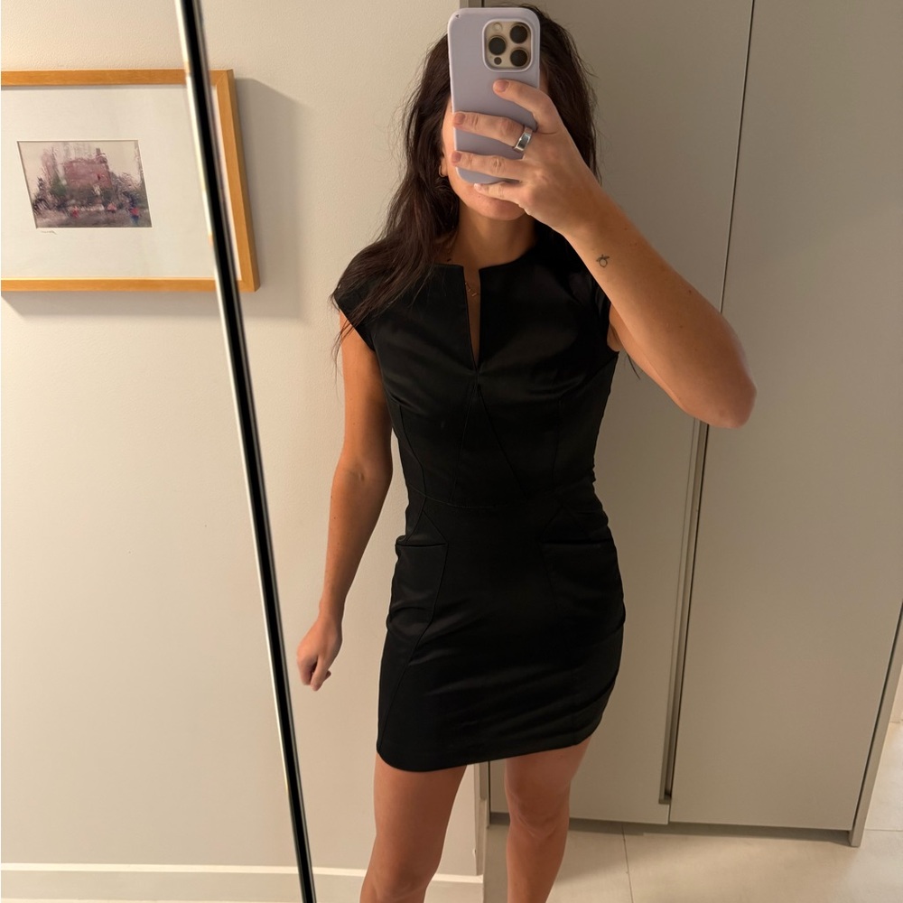 Guess by Marciano black silk dress
